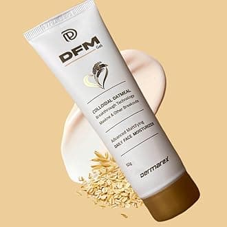 Dermarex DFM Gel - Face & Neck Moisturizer with Colloidal Oatmeal | Oil-Free, Lightweight Gel for Oily & Acne-Prone Skin | Fights Maskne, Mattifies Skin | Daily Use | 50g