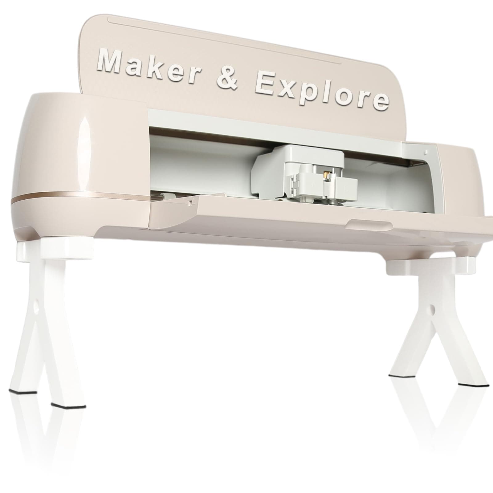 LOPASA Stand Legs Compatible with Cricut Maker 4,3 & Explore 4,3, Air 2, Machine Organization and Storage, Craft Desk Accessories and Space Organizer, Cutting Machine Storage Solutions