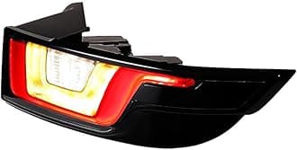 Tail Light Brake Replacement for Range Rover Evoque 2016-2018, Tail Lamp Assembly Land Rover Evoque Accessories Red/Amber/White Running DRL Turn Signal Reverse Lamp (Red/Clear Lens, LH+RH)
