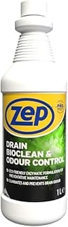 Drain Bioclean & Odour Control - 1l, Drain Unblocker For Preventive Maintenance To Keep Drains Unblocked, Perfect For Bad Smells, Sink Cleaner For Smelling Sinks, Zep Commercial