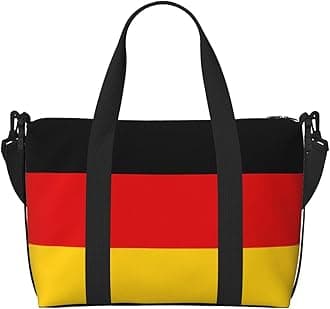 German Flag Travel Duffel Bag,Sports Tote Gym Bag,Shoulder Weekender Overnight Bag For Women