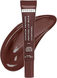 Vitamin-Infused Peptide Tinted Lip Balm - Vintage | 24 Hrs Moisturization | Hydrates, Plumps & Repairs Moisture Barrier | Peptide Balm for Women | Hydrating Lip Balm for Chapped Lips | Vegan