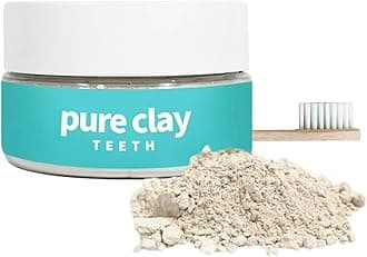 Mineral Tooth Powder Bentonite Clay Food Grade Tooth Powder, Minimalist Calcium Bentonite toothpaste Polish Fluoride Free Toothpaste Alternative Unflavored and unscented.