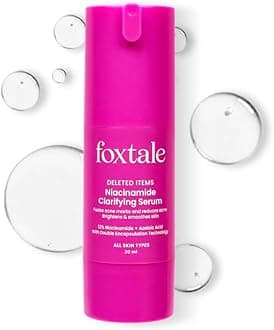 Foxtale 12% Niacinamide Face Serum with Azelaic Acid for Oil Control & Brightening | Reduces Acne Blemishes & Acne Marks | Brightens & Smoothens Skin | Face Serum for Women & Men | 30 ml