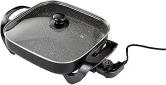 Judge Electric Skillet Non-Stick Multicooker, 30cm, Electric Frying Pan with Glass Lid & Carry Handles