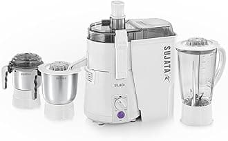 Sujata Powermatic Maxima Juicer Mixer Grinder|900 Watts Double Ball Bearing Motor|22000 RPM|Non-Stop 90 Mins Running|3 Jars including 1750ml Blender, 1000ml Grinder, 500ml Chutney Jar| (White)