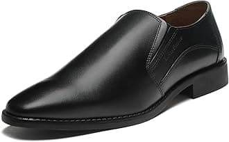 LOUIS STITCH Men's Italian Leather Shoes Handmade Formal Lace Up Derbies for Men (RXPL)