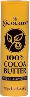 Cococare 100% Cocoa Butter Stick - All-Natural Cocoa Butter Emollient for Ultimate Skin Hydration & Protection - The Yellow Stick - (1 Count)