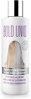 Purple Conditioner for Blonde, Platinum & Gray/Silver Hair. Reduce Brassy Yellow Tones. Toner for Bleached & Highlighted Hair - Moisturizes - Cruelty Free