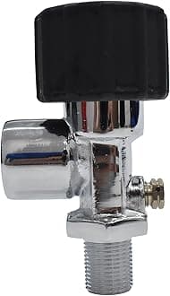 TUXING 300Bar/4500PSI Diving Tank Cylinder, High Pressure PCP Paintball Fill Station, Stainless Steel Valve,Thread:M18*1.5 - Outlets: G5/8, Black Knob, 30 Mpa Bottle & Scuba Breathing Apparatus