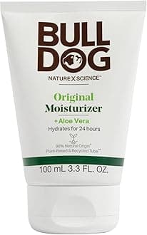 BULLDOG Mens Skincare and Grooming Face Moisturizer Original, 3.3 Fluid Ounce