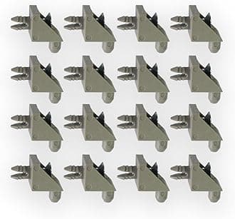 Replacement Shelf Support Suitable for IKEA PAX BILLY KOMPLEMENT Compatible with Bracket Wardrobe Holder Shelves (Grey, Pack of 16)
