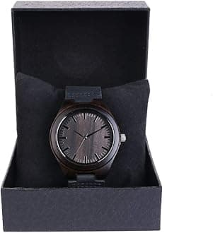 WASTIME Wooden Watch for Men Women, Stylish Chronograph Military Casual Calendar Wood Watches