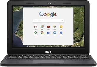 Dell Chromebook 11 5190 Touchscreen Intel Celeron N3350 X2 1.1GHz 4GB 16GB 11.6in, Black (Renewed)