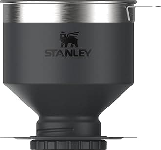 STANLEY Perfect Brew Pour Over | Reusable Stainless Steel Filter | Insulated Stainless Steel Drip Coffee Maker | BPA-Free | Black 2.0