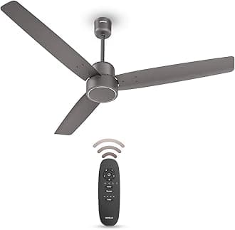 FAB BLDC Ceiling Fan 1200mm, 380 RPM, Savings upto 65%, Reverse Rotation, 4 Modes (Boost, Sleep, Breeze, Mop), Low Wattage 30W, Low Noise, Air Flow:225 CMM, 3 Year Warranty, Stone Grey