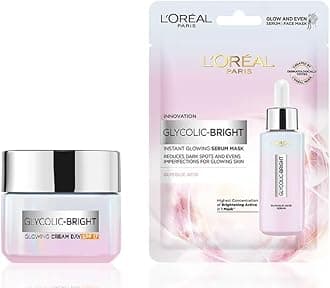 L'Oreal Paris Glycolic Bright Day Cream with SPF 17-15ml + Glycolic Bright Glowing Serum Sheet Mask