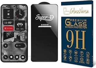 GlassVerse® SuperD Oleophobic Tempered Glass For Nothing Phone 2A (PACK OF 1) with Free Installation Kit Full screen Coverage - 6.7 inch