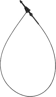 7 Inch 3000 Pcs Plastic Fasteners Hang Tags Black Snap Lock Pins Security Loop Price Tag Pins Safety Ring Ties for Retail Store Clothing Accessory (7" 3000pcs, Black)