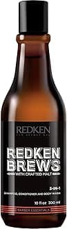 Redken | Brews | Men's 3-In-1 Hair Shampoo, Conditioner & Body Wash 300ml