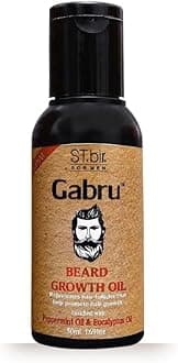 ST.Bir Gabru Beard Growth Oil for Men, 50ml | Peppermint & Eucalyptus | Thick, Soft Beard