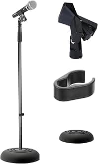 PYLE-pro Compact Base Microphone Stand - PMKS5