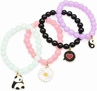 Adjustable Bead Bracelet Set – Matching Friendship Bracelets for Couples, BFF, Men & Women – Stylish Hand Jewelry Gift