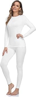 Thermal Underwear for Women Long Johns with Fleece Lined Base Layer Women Cold Weather Top Bottom