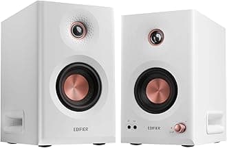 MR5 Bluetooth Powered Studio Monitor 2.0 Speakers Hi-Res Audo 110 Watts White