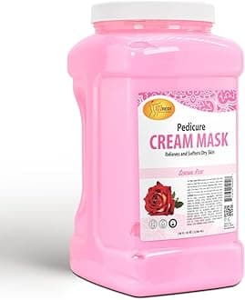 SPA REDI - Body and Foot Cream Mask - Pedicure Massage for Tired Feet and Body, Hydrating, Fresh Skin - Infused with Hyaluronic Acid, Amino Acids, Panthenol, Comfrey Extract (Sensual Rose, 1 Gallon)