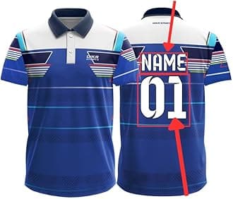 Dika Sports Custom Add Name and Number Jersey for Men Cricket t-Shirt | 2 Year to 5XL
