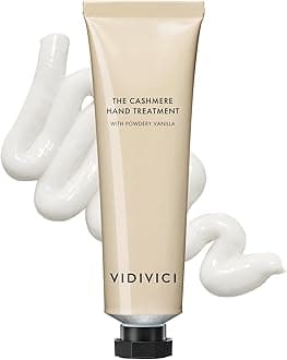 VIDIVICI The Cashmere Hand Treatment Powdery Vanilla - Hand Cream Enriched with Shea Butter for Deep Hydration - Citrus, Bergamot and Woody Scent - Scented Hand Butter for Dry & Cracked Hands, 1.69oz.