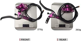 Irovami Bicycle Disc Brake, E-Bike Hydraulic Brake Set with 160mm Rotors Front and Rear Hydraulic Disc Brake Caliper Lever for Electric Bike Bicycle Scooter