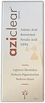 INVALID DATA Aziclear serum with Azelaic Acid, Vitamin C, and Ferulic Acid for reducing pigmentation, scars, and signs of aging, 30ml