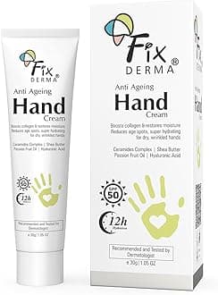 Anti Ageing Hand Cream for Women & Men | Ceramide Moisturizer | Hyaluronic Acid Cream | Hand Cream for Dry and Rough Hands | Shea Butter | Cream for Itchy Hand | All Skins Types - 30g