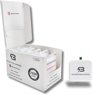 [10-Pack] Boostrcharge Emergency Charger for iPhone I Single-Use I Pre-Charged I Fast Charging I Travel Must Have