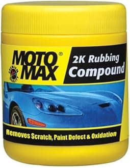 Motomax 2K Rubbing Compound 100g | Removes Minor Scratches, Swirl Marks, Paint defect and Oxidization from metal surfaces on Cars, Bike, Motorbikes | Removes dirt, grime, stains to make surface glossy