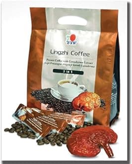 PEP SOLUTION Dxn Linghzi Coffee, Ground, Bag 3 In 1 (Premix Coffee With Ganoderma Extract)(25 Sachets*25G=500G)