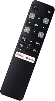 Remote Control (RC802V FNR1) Replacement for All TCL Android 4K UHD Smart TV Without Voice Command