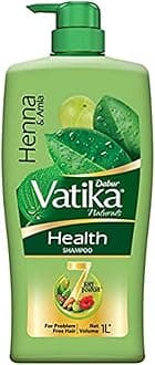 Vatika Health Shampoo - 1 L | With Henna & Amla | For Strong, Problem-Free Hair