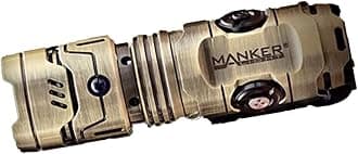 Time Scroll Antique Bronze III LED Pocket Flashlight, Up to 2500 Lumens Super Bright, EDC Portable Flashlight Fun Decompression, Waterproof, 4 Modes, Perfect for Hiking, Emergency Outdoor