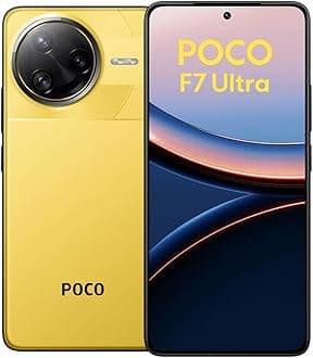 Poco F7 Ultra 5G (for Tmobile Mint Tello & Global) (512GB + 16GB) Ai 2K 6.67" Amoled 50MP Triple Cam NFC Dual sim Unlocked Model 24122RKC7G Liberado (Yellow)