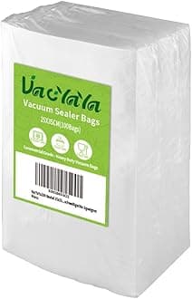 VacYaYa 100 Bags25x35cm Vacuum Food Sealer Machine Freezer Storage Bags,Vac Seal a Meal Bags with BPA Free and Heavy Duty Sous Vide Vaccume Seal PreCut Bag
