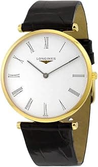 La Grande Classique White Dial Black Leather Mens Watch L47552112