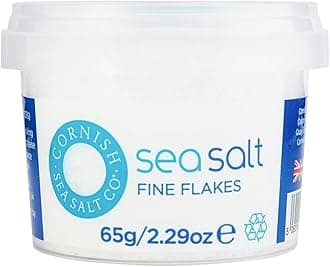 Cornish Sea Salt - Flaky Sea Salt - Rich in Minerals, Hand Harvested in Celtic Waters, Michelin Starred Chef Approved - Spices for Cooking, Kitchen Accessories - 4 x 65g