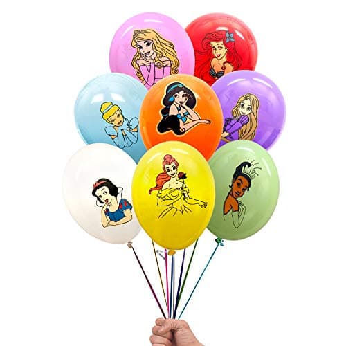 Princess Inspired 24 Count Birthday Party Balloon Pack - Large 12" Latex Balloons