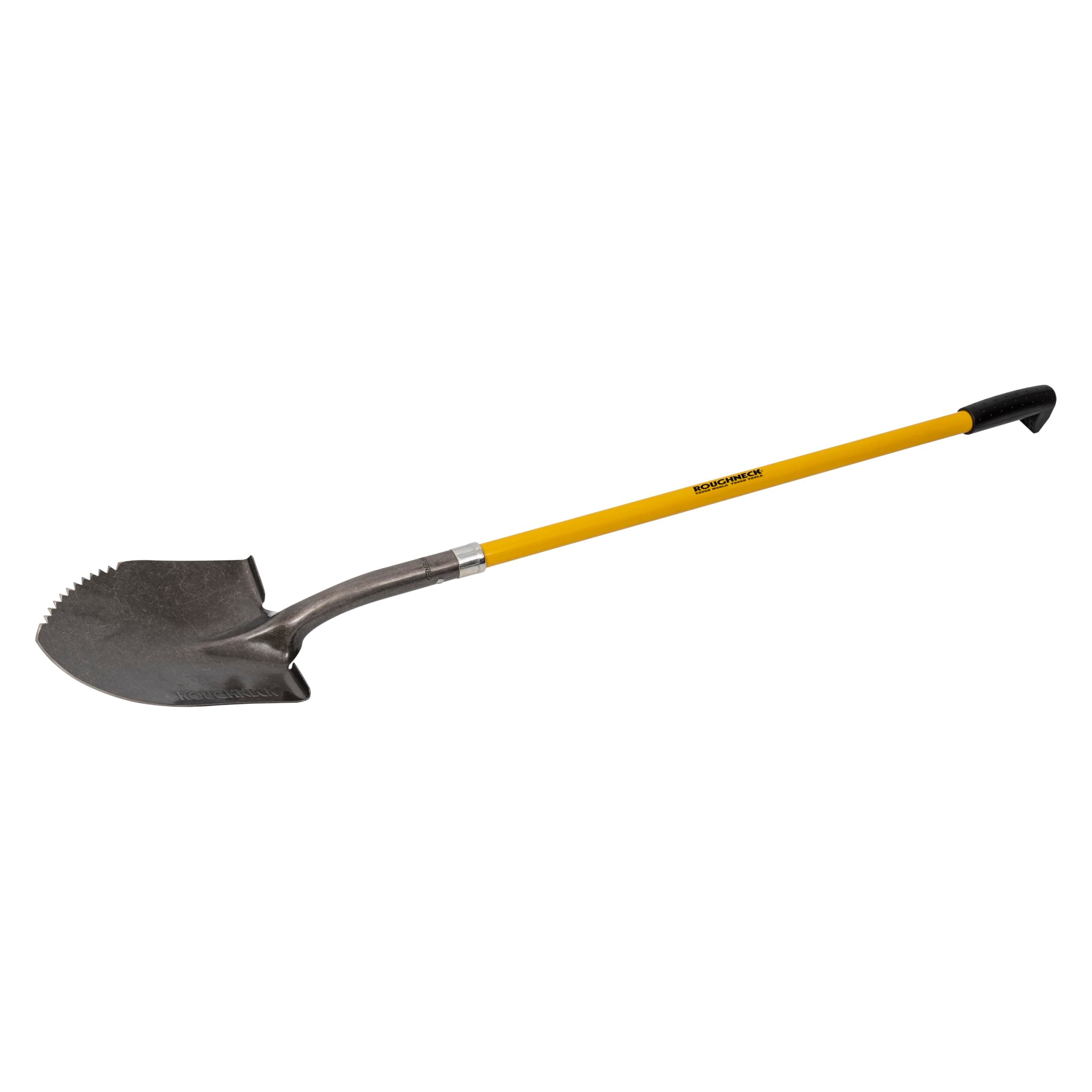 Roughneck Long Handled Sharp Serrated Edge Shovel