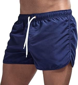 Tan Thru Swimwear Men Spring Surfing and Summer Splicing Swimming and Men's Men's Board Shorts Swim Trunks