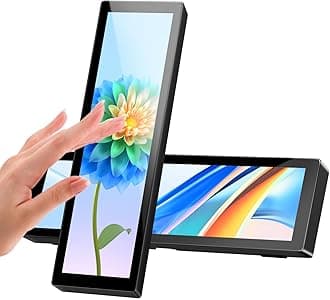 Upgraded 8.8 Inch Small Touchscreen Monitor, PC Temperature Display, PC Sensor Panel Display, IPS USB Mini Screen for Raspberry Pi, AIDA64 CPU RAM Data Monitor ARGB Computer Case