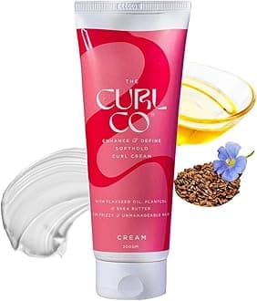 The Curl Co Softhold Curl Cream | For Dry, Frizzy, Wavy, Curly Hair | 2in1 Styling cream with leave-in conditioner and soft hold gel | No sulphates, silicones, parabens, alcohol, mineral oils | 200 g